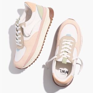 Madewell Kickoff Trainer Sneakers in Pastel Colorblock